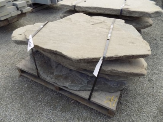 Pallet of Large Tumbled, Assorted Sizes, Garden Path, Sold By Pallet