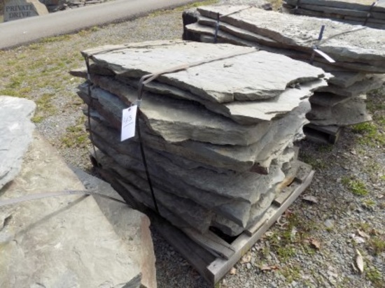 Pallet of Large Fossilized Natural Cleft Stepping Stone, Sold By Pallet