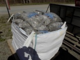 Group of (56) Bagged, Gray, Decorative Stone Chips, Sold By Pallet