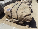 (2) White Decorative Boulders, Sold By Pallet