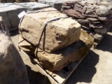 (2) Large White Decorative Boulders, Sold By Pallet