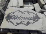 Pine Tree Custom Welcome Stone, Approx. 12'' x 18'