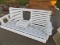 5' White Stained Pressure Treated Console Porch Swing  (7748)