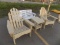 3-Pc Unfinished Adirondack Patio Set - (1) Table & (2)Chairs   (7738)
