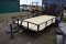 New 2021 Reiser 14' L7714SA Landscape Trailer, with Gate, Black, VIN # : 55