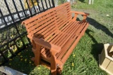 5' Stained Glider Bench  (7741)
