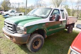 2003 Ford F350 Utility Truck, 4WD, Auto, 6.0 Dsl Eng, 9' Alum.Body, Green/W