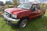2002 Ford F250 Ext. Cab, 4WD, Long Box, Auto, Dsl, Red, 111,966 Mi - NOT RU