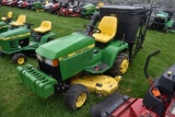 JD 425 w/ 54'' Deck w/ Gas Engine, Power Flow , (9) Front Weights, PS, 500
