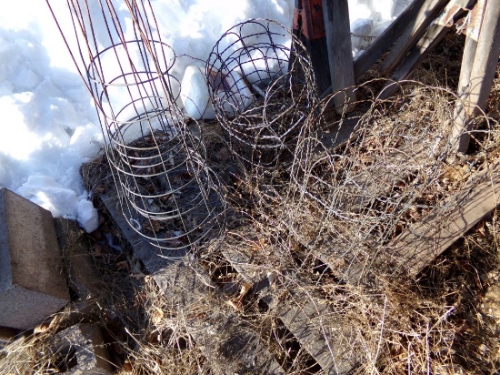 Grp of Tomato Cages, Garden Fencing