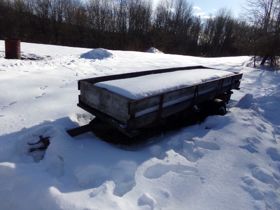 12' x 40'' Wood Wagon, No Springs - Not Road Worthy