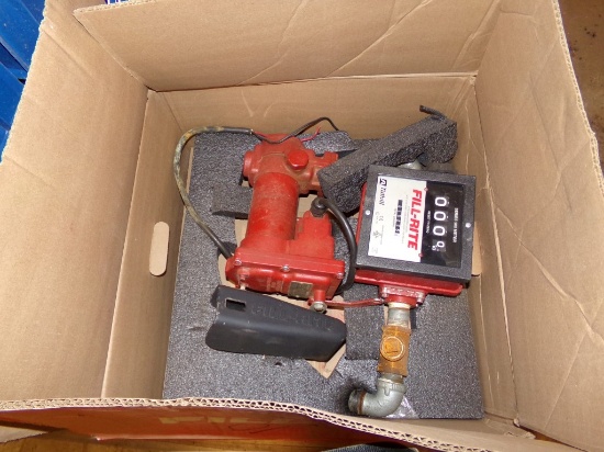 Fill Rite 12V Fuel Pump with Meter, Used, Works