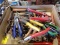 Box with Large Quantity of Snips, Pliers, Etc.