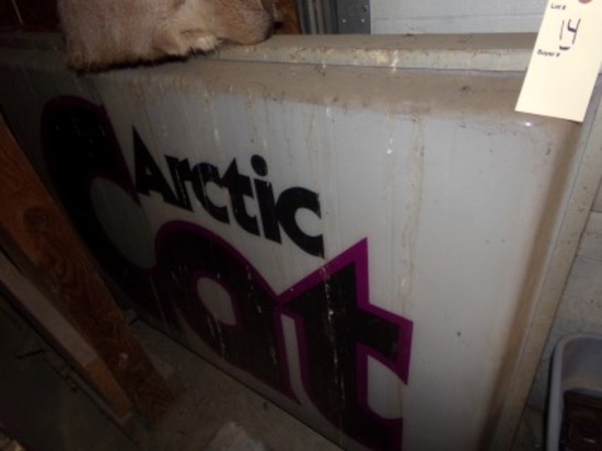 5' x 3' Two Sided Light Up Arctic Cat Sign