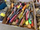 Box with Large Quantity of Screwdrivers