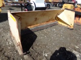 Yellow 8' Snow Pusher for Skid Steer