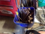 Blue Tote of 12'' Steel Spikes