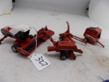 (5) Hesston 1/64 Hay Toys - (2) Balers,Chopper (2) Mowers