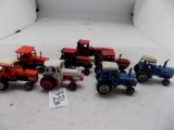 (8) Older 1/64 Tractors - C 7045, Deutz Allis 8070, Ford TW-20 and TW-35, I
