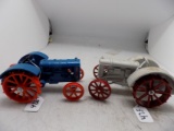 (2) Fordson Tractor, Gray & Blue, 1/16 Scale, Blue is Collectors Edition #3