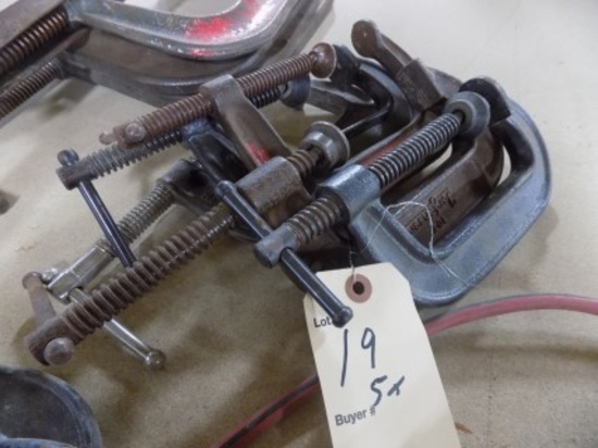 (5) 5'' C-Clamps, (5x Bid Price)