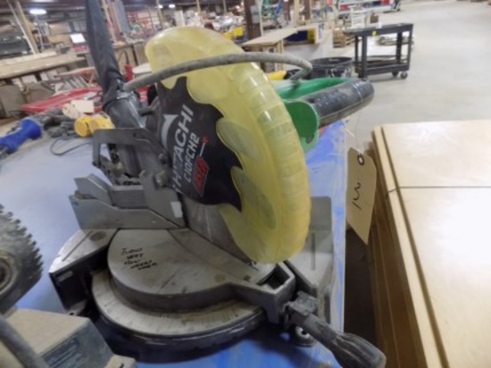 Hitachi C10FCH2 Laser Miter Saw, 10'', Runs Very Slow, Needs Work