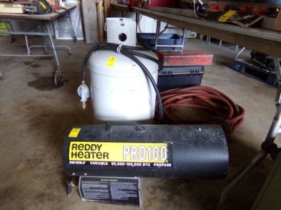 Reddy Heater Pro 100 Salamander Heater w/Lg Propane Tank