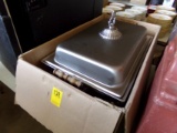 Chafing Dish with Cover on Stand in Box, Nice Shape