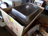 Stainless Chafing Dish with Stand, and Cover, Nice Shape