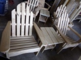 Adirondack Chair Set, (2) Chairs and a Table