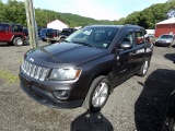 2014 Jeep Compass Latitude, 4x4, Dark Gray, Auto, Leather/Cloth, P Windows,