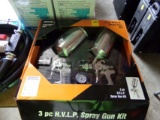 New 3-Pc Air Spray Gun Kit