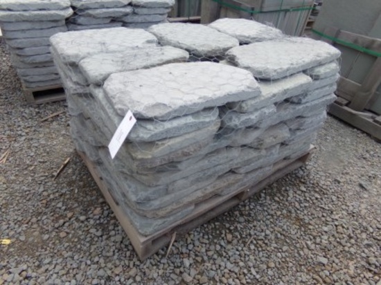 Tumbled Pavers, 2'' x Assorted Sizes, 132 SF, Sold by SF (132 x Bid Price)