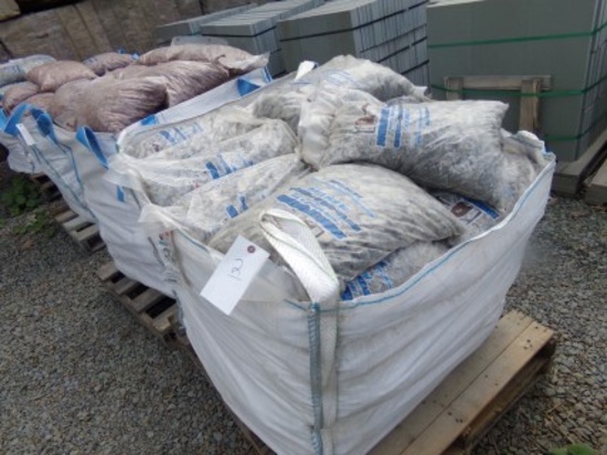 Pallet of (56) Bags Decorative Gray Stone, 50 LB Bags, Sold by Pallet