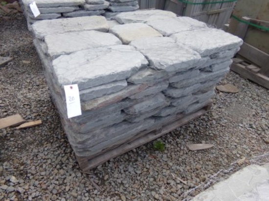 Tumbled Pavers, 2'' x Assorted Sizes, 132 SF, Sold by SF (132 x Bid Price)