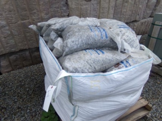 Pallet of (56) Bags Decorative Gray Stone, 50 LB Bags, Sold by Pallet