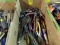 Box of Pliers, Crescent Wrenches, Etc