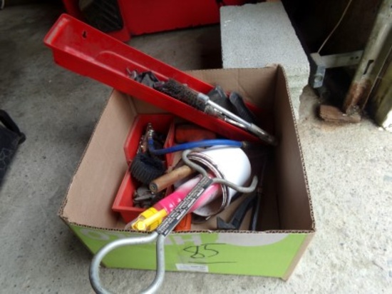 Box of Misc Tools Used w/Tire Machine