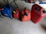(3) Gas Cans, and a Kerosene Can