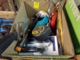 Box with Tape Measure, Scraper, Torque Wrench, Speed Wrenches, Drill Bits,