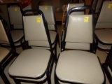 (8) Metal Frame/Tan Uph. Dining Chairs  (8 x Bid Price)