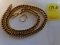 Gold Color Ladies Ring w/ (5) CZ/Possible Diam. Stones and (1) 24'' Gold Co