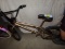 Gold Spray Painted BMX Boys Bike