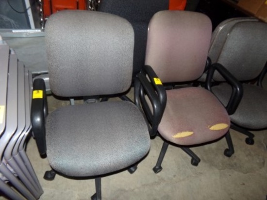 (2) Upholstered Office Chairs