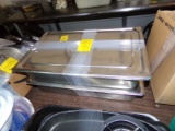 (2) New Stainless Full Pans w/ Lids, (2x Bid Price)