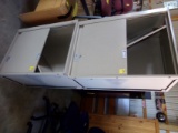 (2) Sliding Door Wall Cabinets