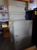 (3) Lateral Filing Cabinets, Assorted Sizes, 36'' 2 Tier, 36'' 4 Tier, and