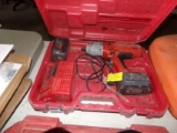 Milwaukee 18V 1/2'' Impact w/ 2 Batteries and a Charger In Case