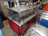 5' Hot Food Serving Station, (4) Individual Pan Holding Spots, w/ Indicidua