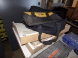 Group of 2 Tool Bags, and Some Wooden Shelves